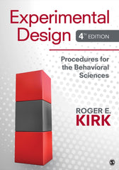 Experimental Design 4th Edition Procedures for the Behavioral Sciences